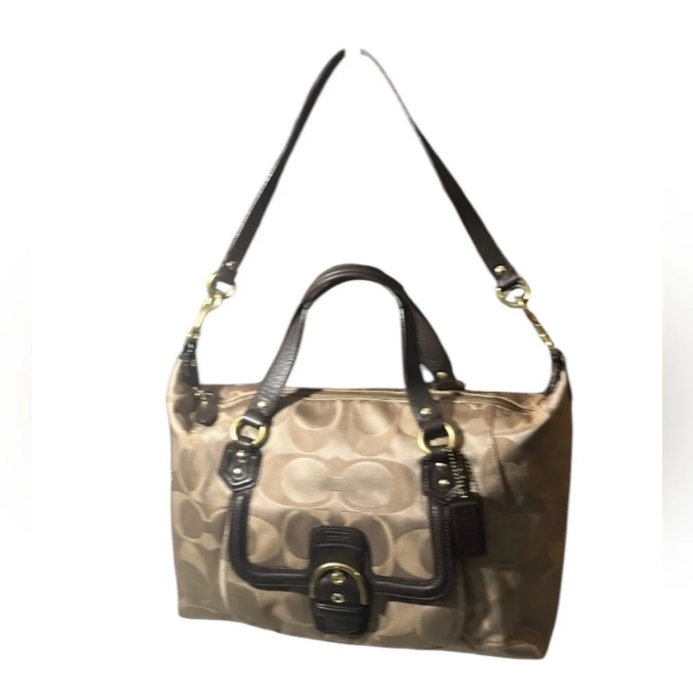 Coach Signature Campbell Satchel Shoulder Tote